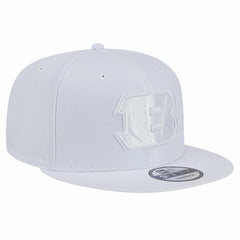 Cincinnati Bengals New Era Main White on White 9FIFTY Snapback Hat - NFL