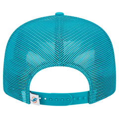 Miami Dolphins New Era Main Trucker 9FIFTY Snapback Hat Aqua - NFL