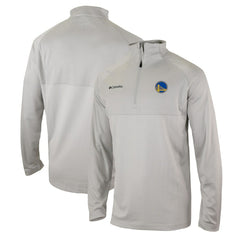 Columbia - Golden State Warriors Omni-Wick Rockin' It Quarter-Zip Pullover Top - Heather Gray
