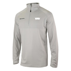 Columbia - Sacramento Kings Omni-Wick Rockin' It Quarter-Zip Pullover Top - Heather Gray