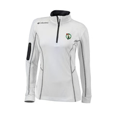 Columbia - Boston Celtics Women's Omni-Wick Shotgun Quarter-Zip Pullover Top - White