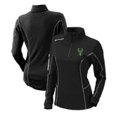 Columbia - Milwaukee Bucks Women's Omni-Wick Shotgun Quarter-Zip Pullover Top - Black