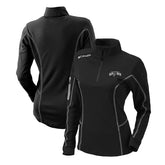Columbia - San Antonio Spurs Women's Omni-Wick Shotgun Quarter-Zip Pullover Top - Black