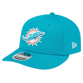 Miami Dolphins New Era Main Low Profile 9FIFTY Snapback Hat Aqua - NFL