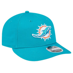 Miami Dolphins New Era Main Low Profile 9FIFTY Snapback Hat Aqua - NFL