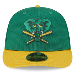 Athletics New Era 2025 Batting Practice Low Profile 59FIFTY Fitted Hat Lifestyle