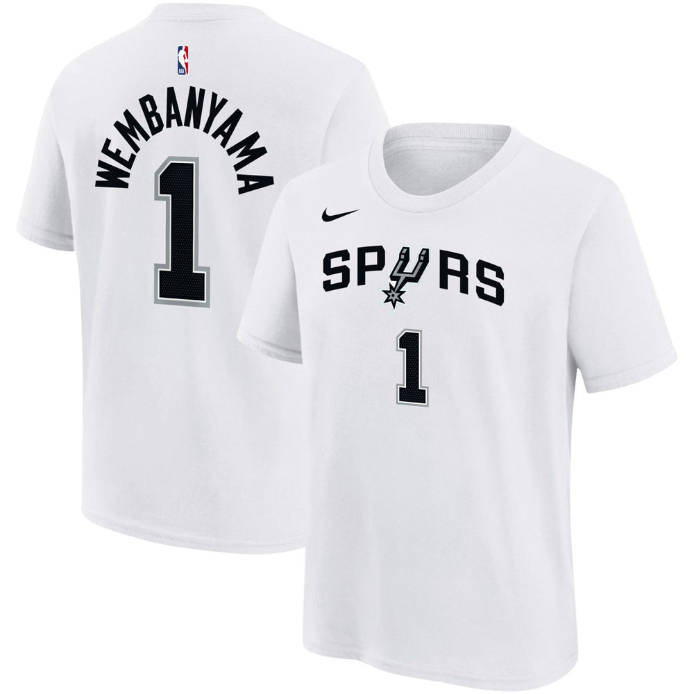 Nike - Victor Wembanyama San Antonio Spurs Youth Name & Number Association T-Shirt - White