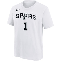 Nike - Victor Wembanyama San Antonio Spurs Youth Name & Number Association T-Shirt - White