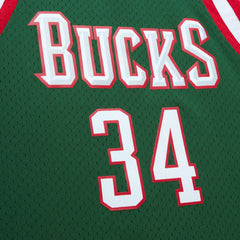 Mitchell & Ness - Giannis Antetokounmpo Milwaukee Bucks 2013/14 Hardwood Classics Swingman Jersey - Hunter Green