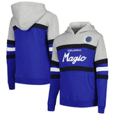 Mitchell & Ness - Orlando Magic Youth Hardwood Classics Head Coach Pullover Hoodie - Blue/Heather Gray