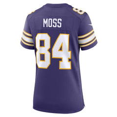 Randy Moss Minnesota Vikings Women's Classic Retired Player Game Jersey Purple - Nike