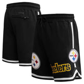 Pittsburgh Steelers Pro Standard Classic Chenille Shorts Black - NFL