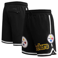 Pittsburgh Steelers Pro Standard Classic Chenille Shorts Black - NFL