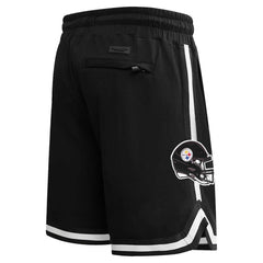 Pittsburgh Steelers Pro Standard Classic Chenille Shorts Black - NFL