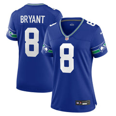 Coby Bryant Seattle Seahawks Women's Throwback Player Game Jersey Royal - Nike