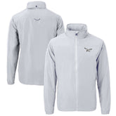 Philadelphia Eagles Cutter & Buck Charter Eco Recycled Full-Zip Jacket Silver - NFL