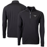 Philadelphia Eagles Cutter & Buck Eco Knit Stretch Recycled Quarter-Zip Pullover Black - NFL