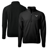 Philadelphia Eagles Cutter & Buck Cascade Eco Sherpa Fleece Quarter-Zip Pullover Jacket Black - NFL