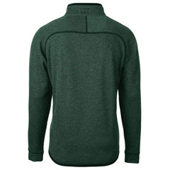 Philadelphia Eagles Cutter & Buck Mainsail Sweater-Knit Half-Zip Pullover Jacket Heather Green - NFL