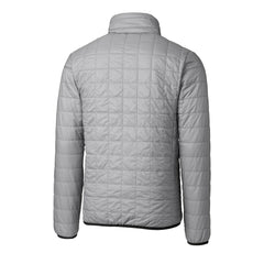 Philadelphia Eagles Cutter & Buck Rainier PrimaLoft Eco Insulated Full-Zip Puffer Jacket Silver - NFL