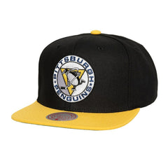 Pittsburgh Penguins Mitchell & Ness Core Team Ground 2.0 Snapback Hat Black
