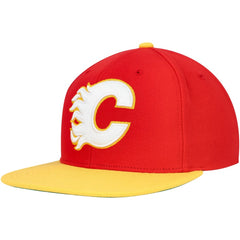 Calgary Flames - Mitchell & Ness Core Team Ground 2.0 Snapback Hat Red