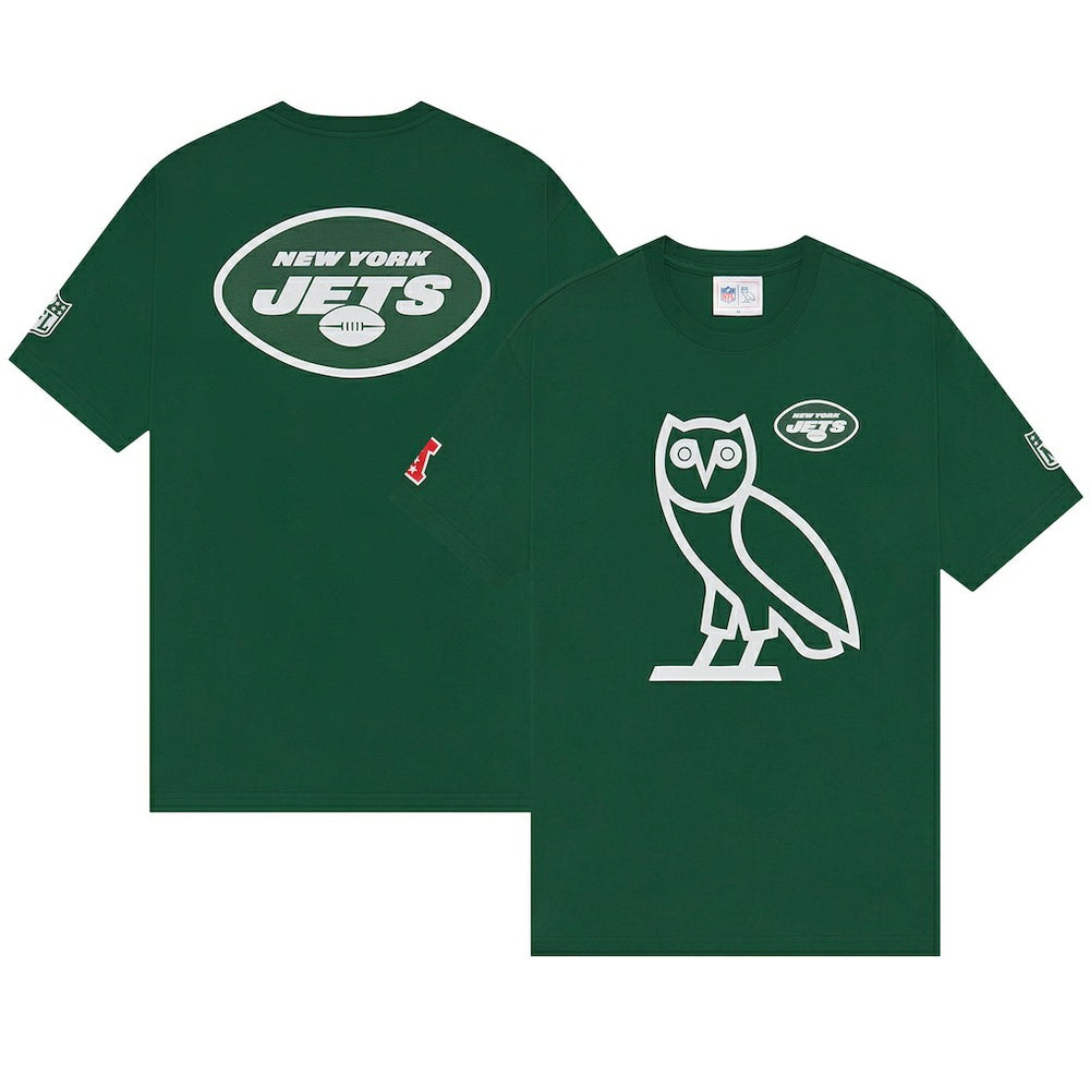 New York Jets OVO x NFL OG Owl T-Shirt – Green - NFL