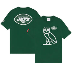 New York Jets OVO x NFL OG Owl T-Shirt – Green - NFL