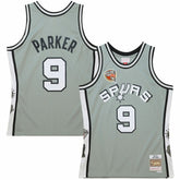 Mitchell & Ness - Tony Parker San Antonio Spurs Unisex Hall of Fame Class of 2023 Throwback Swingman Jersey - Gray