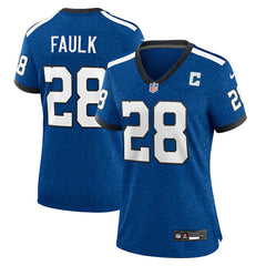 Marshall Faulk Indianapolis Colts Women's Indiana Nights Alternate Game Jersey Royal - Nike