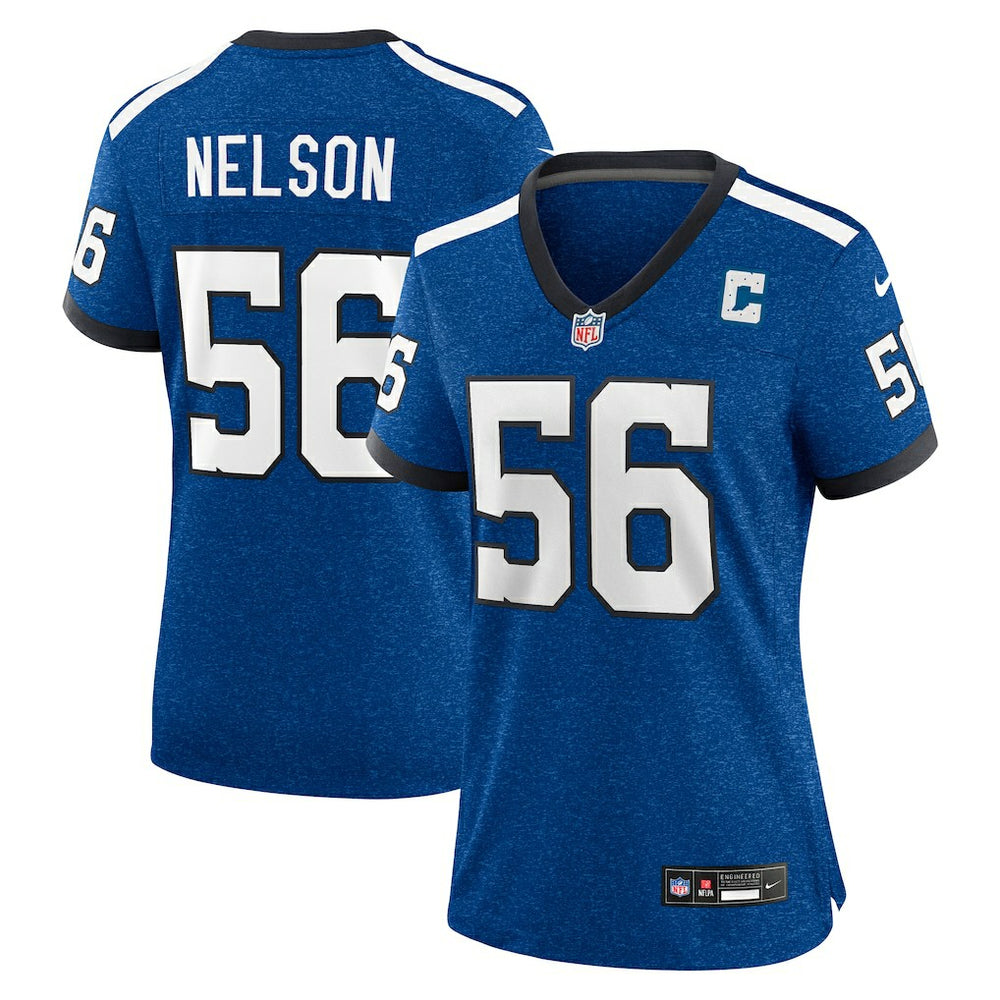 Quenton Nelson Indianapolis Colts Women's Indiana Nights Alternate Game Jersey Royal - Nike