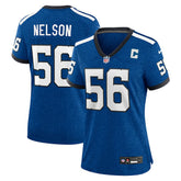 Quenton Nelson Indianapolis Colts Women's Indiana Nights Alternate Game Jersey Royal - Nike