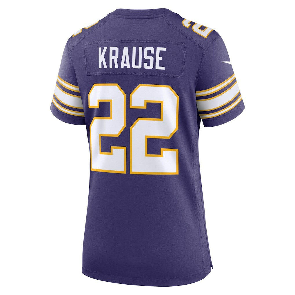 Paul Krause Minnesota Vikings Women's Classic Retired Player Jersey - Purple | NFL Jerseys