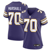 Jim Marshall Minnesota Vikings Women's Classic Retired Player Jersey Purple - Nike