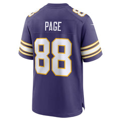Alan Page Minnesota Vikings Retired Player Alternate Game Jersey Purple - Nike