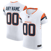 Denver Broncos Vapor F.U.S.E. Elite Custom Jersey White - Nike