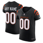 Cincinnati Bengals Team Vapor F.U.S.E. Elite Custom Jersey Black - Nike
