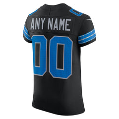 Detroit Lions Alternate Vapor F.U.S.E. Elite Custom Jersey Black - Nike