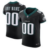 Philadelphia Eagles Alternate Vapor F.U.S.E. Elite Custom Jersey Black - Nike