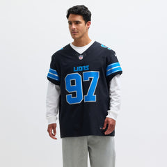 Aidan Hutchinson Detroit Lions Alternate Vapor F.U.S.E. Elite Jersey Black - Nike