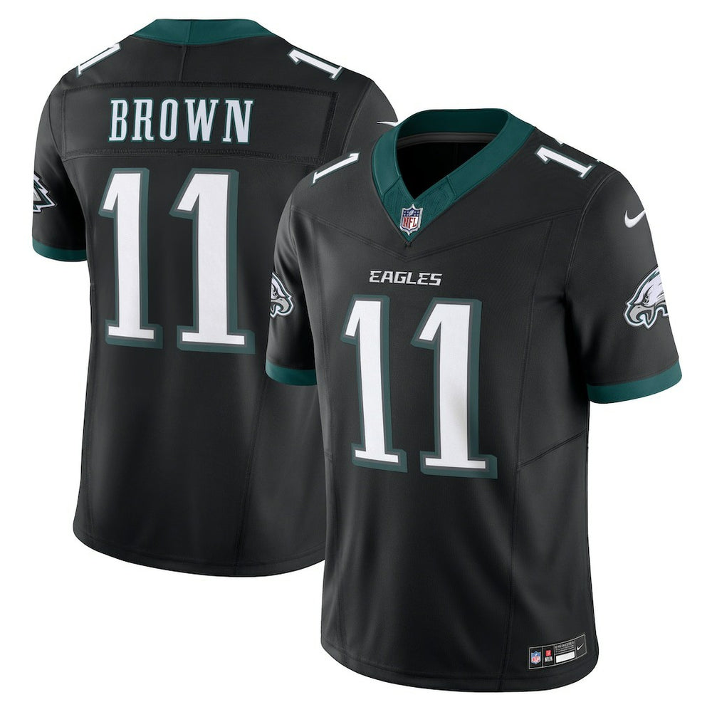 A.J. Brown Philadelphia Eagles Alternate Vapor F.U.S.E. Limited Jersey Black - Nike