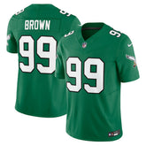 Jerome Brown Philadelphia Eagles Alternate Vapor F.U.S.E. Limited Jersey Kelly Green - Nike