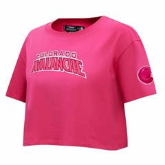 Colorado Avalanche - Pro Standard Women's Triple Pink Cropped Boxy T-Shirt