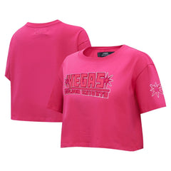 Vegas Golden Knights Pro Standard Women's Triple Pink Cropped Boxy T-Shirt