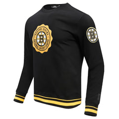 Boston Bruins Pro Standard Crest Emblem Pullover Sweatshirt Black