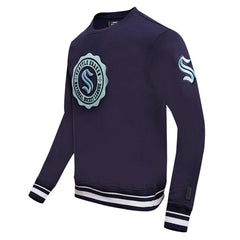 Seattle Kraken Pro Standard Crest Emblem Pullover Sweatshirt Deep Sea Blue
