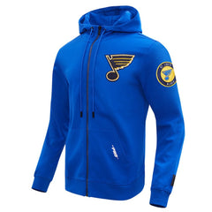 St. Louis Blues - Pro Standard Classic Chenille Full-Zip Hoodie Jacket Blue