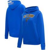 St. Louis Blues - Pro Standard Women's Classic Chenille Pullover Hoodie Blue