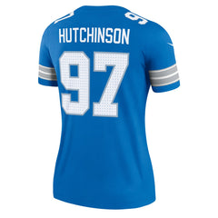 Aidan Hutchinson Detroit Lions Women's Legend Player Performance Top Blue - Nike