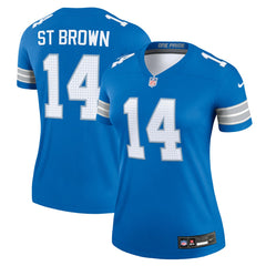 Amon-Ra St. Brown Detroit Lions Women's Legend Player Performance Top Blue - Nike